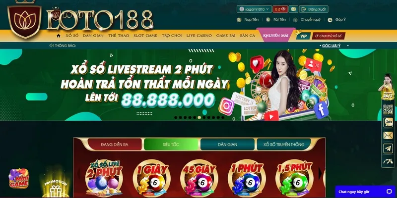 Giao diện website KUBET