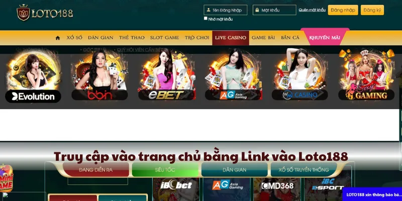 Truy cập vào trang chủ bằng Link vào KUBET